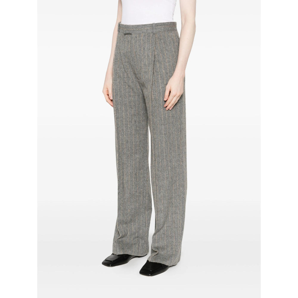Carven Grey Trousers - Straight Trousers Women - 2