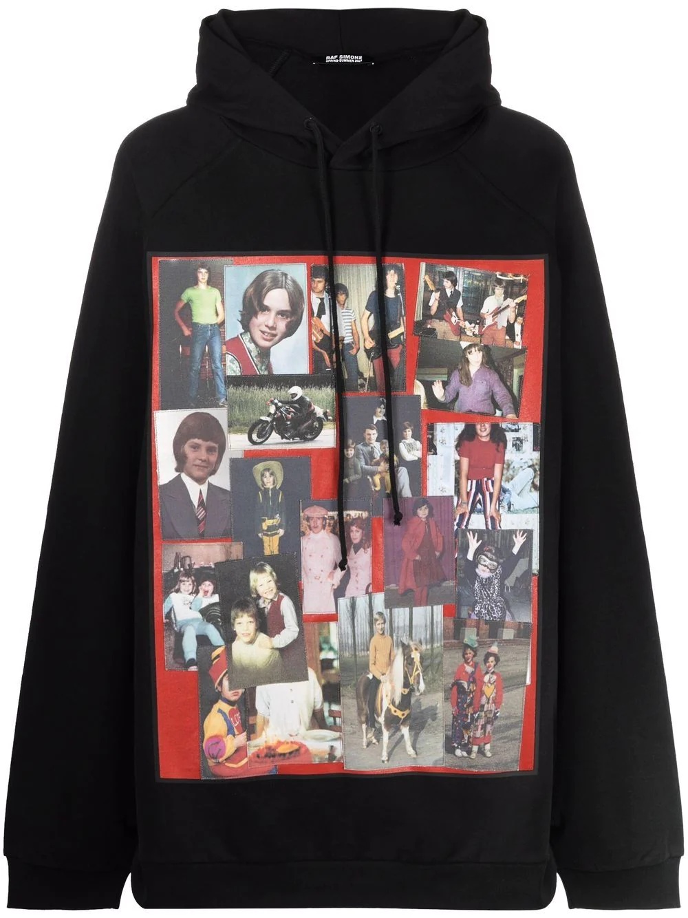 oversized photographic-print hoodie - 1