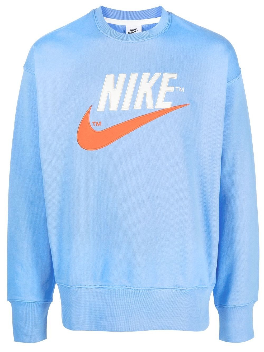 swoosh-logo print sweatshirt - 1