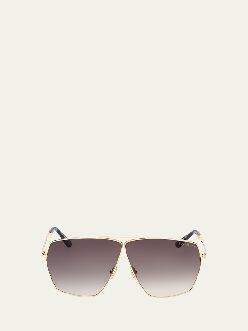 Stella Aviator Square Metal Sunglasses 1