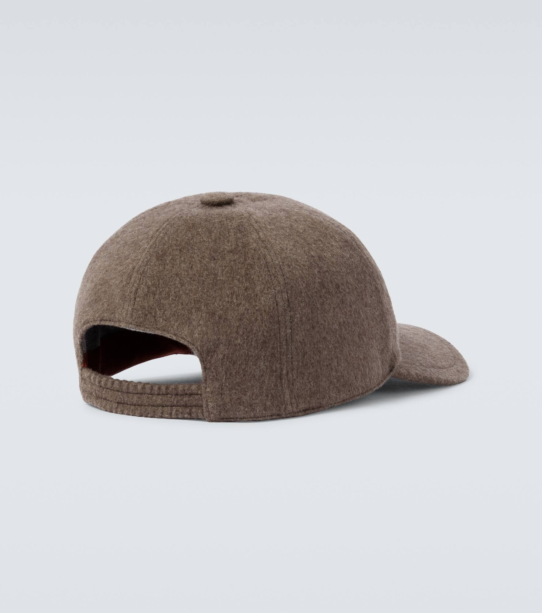 Logo cashmere baseball cap - 4
