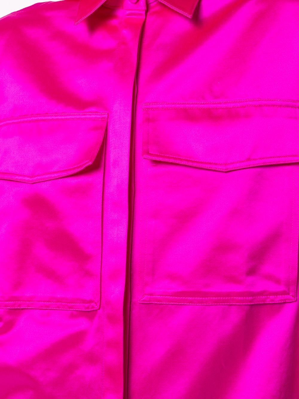 Duchesse satin boxy shirt - 5