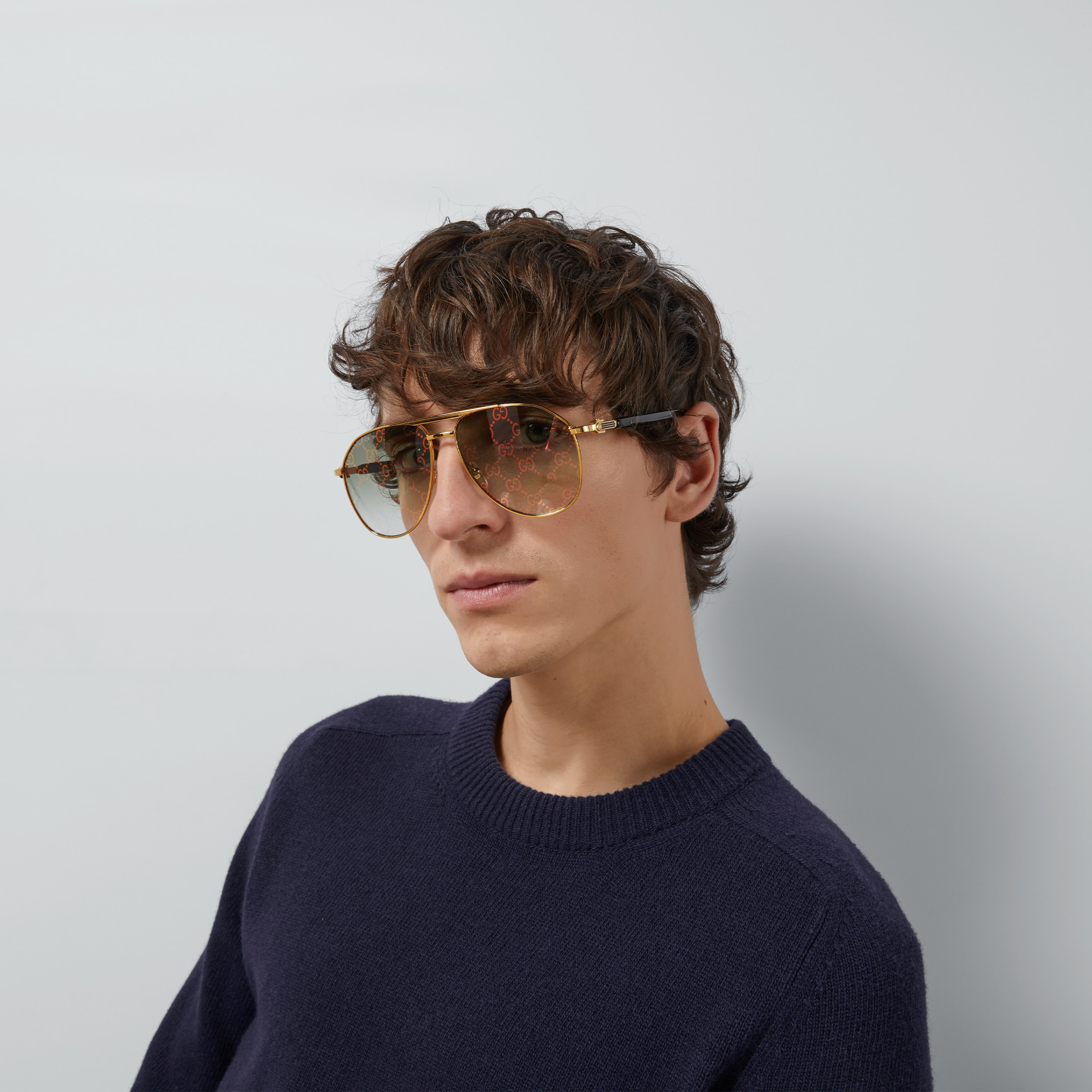 Aviator frame sunglasses - 3