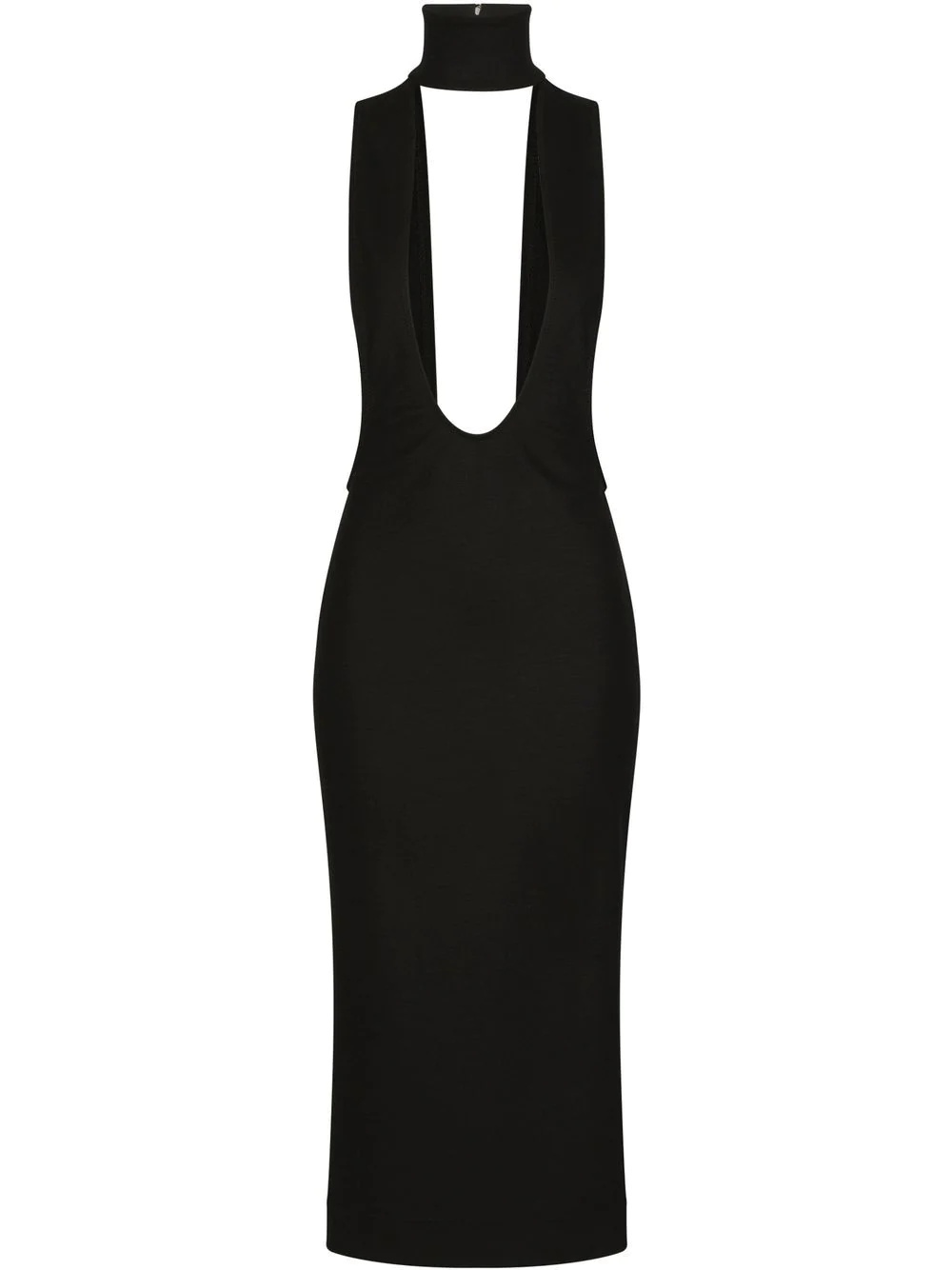 cut-out detailed midi dress - 1