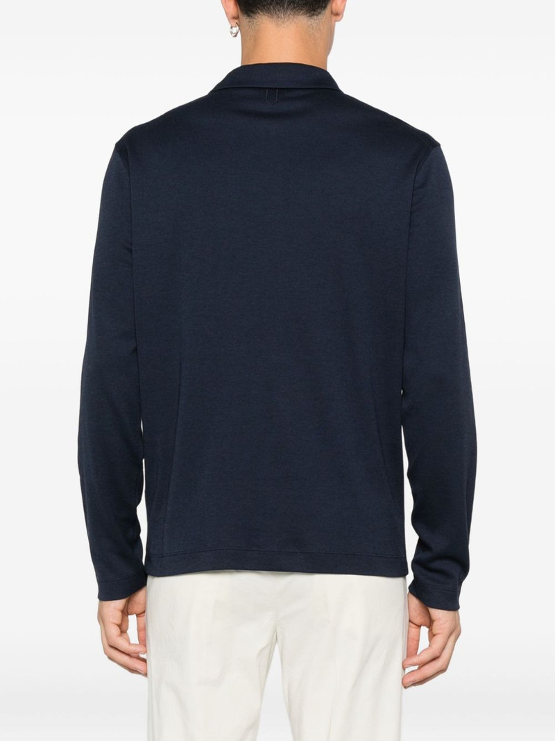 zip-neck long-sleeve sweater 4