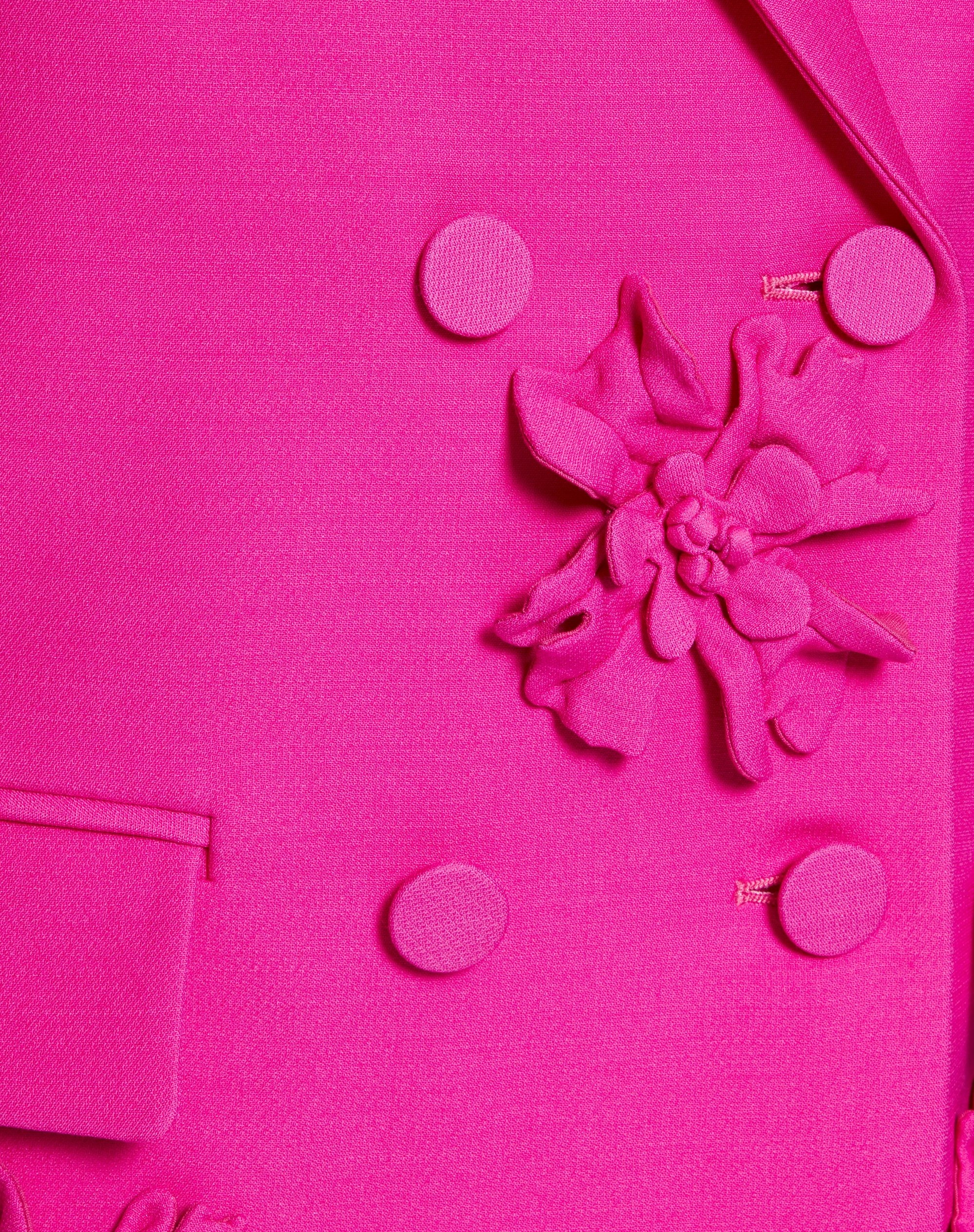 CREPE COUTURE BLAZER WITH FLORAL EMBROIDERY - 4