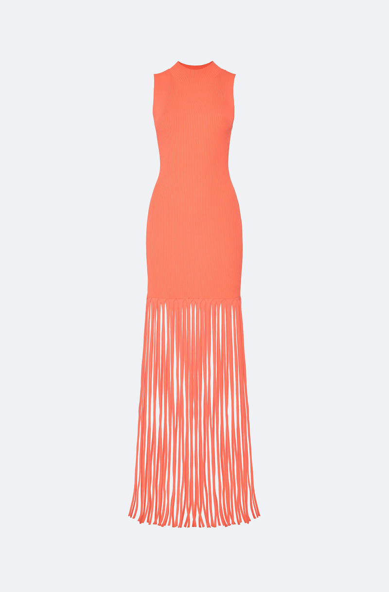 Matte Viscose Fringe Dress 1