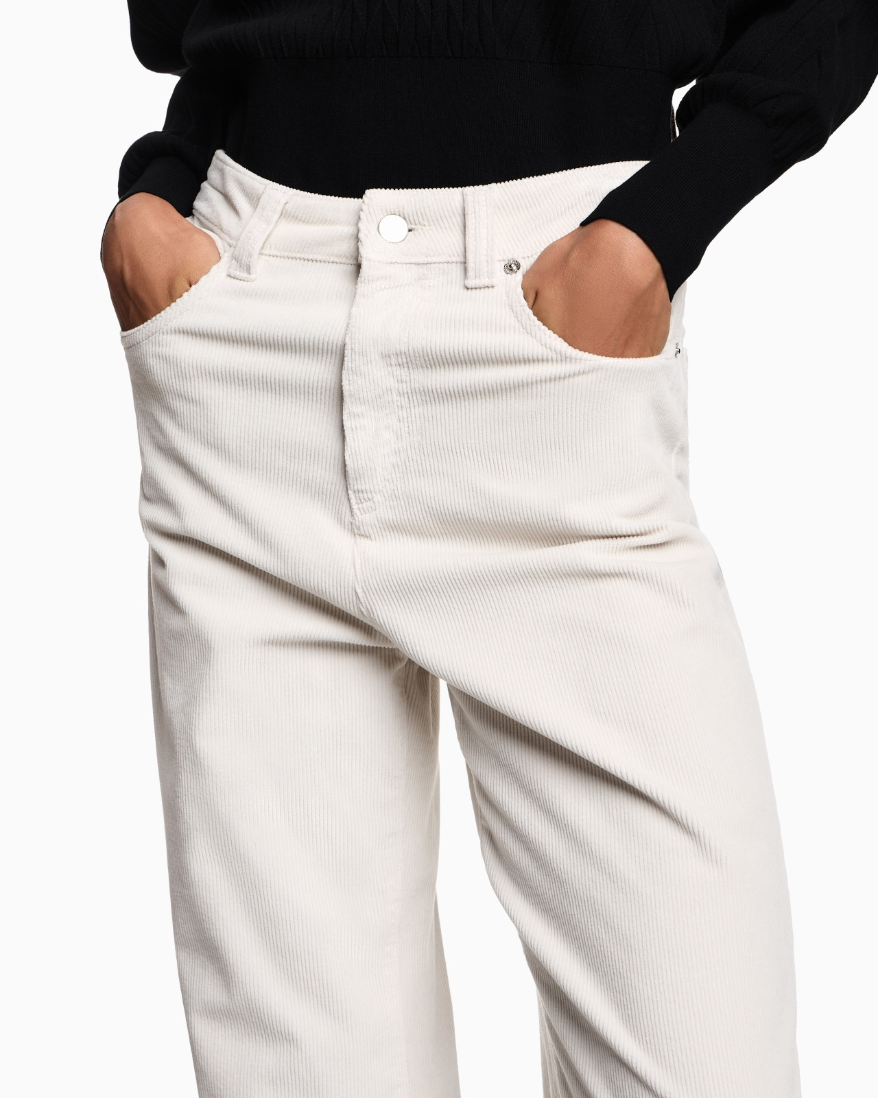 J14 REGULAR-FIT GARMENT-DYED CORDUROY TROUSERS - 5