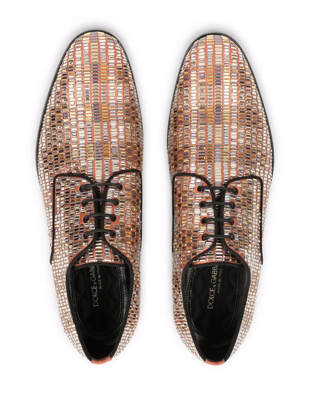 Raffaello rhinestone Derby shoes - 4