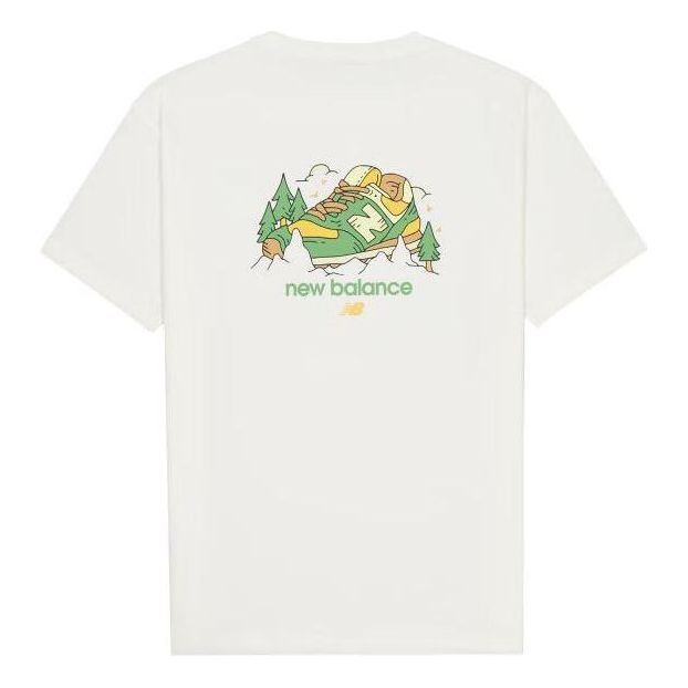 New Balance Shoe Graphic T-Shirt 'White' AMT41362-CIC - 2