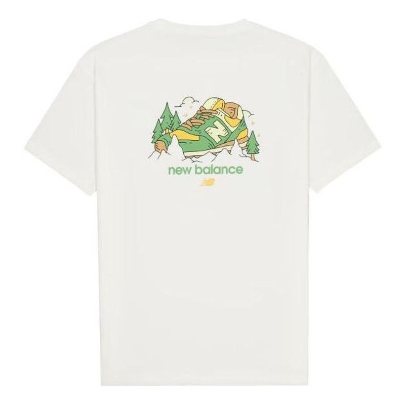 New Balance New Balance Shoe Graphic T-Shirt 'White' AMT41362-CIC outlook