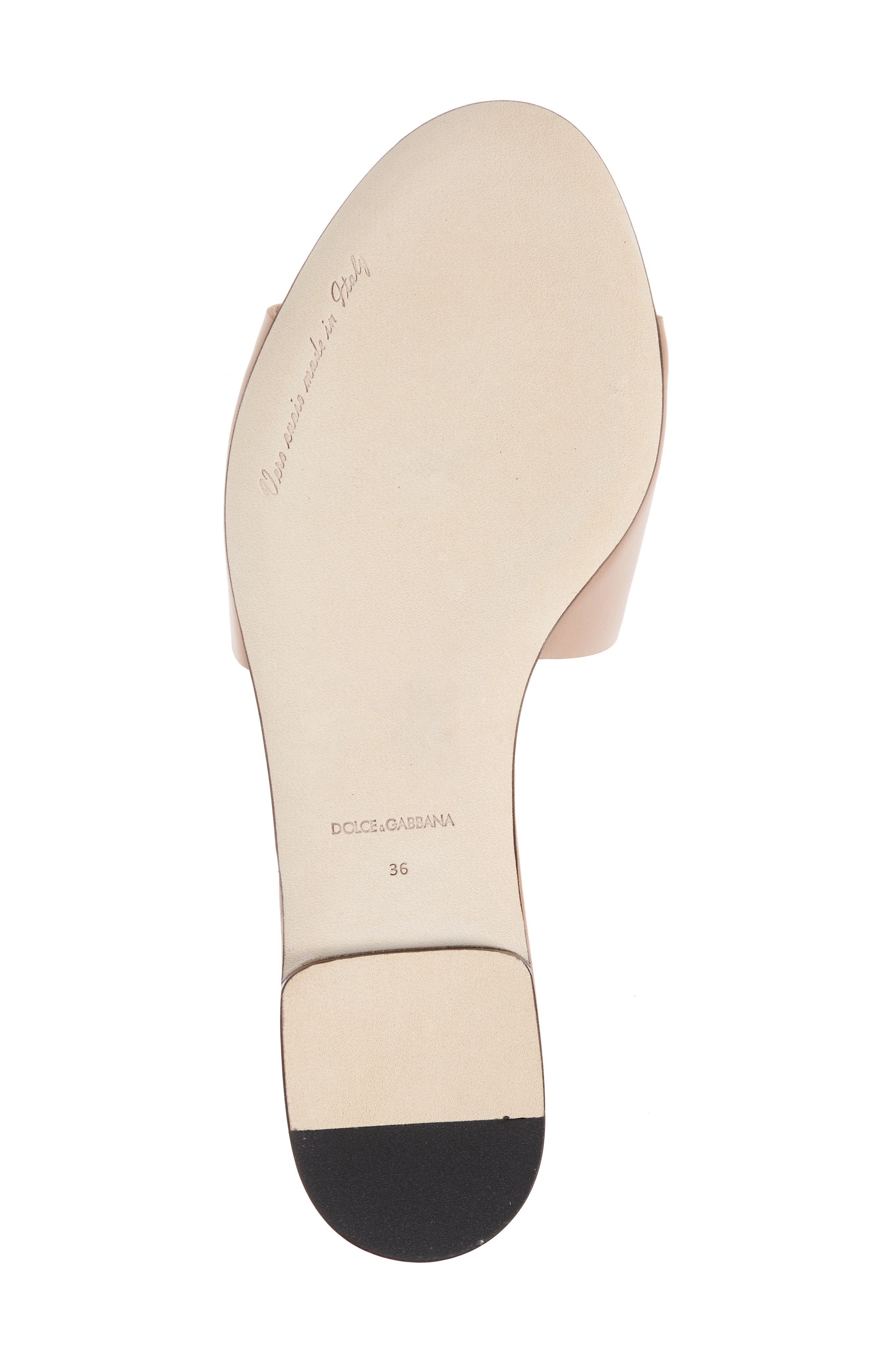 Dolce&Gabbana Bianca Interlock Slide Sandal in 80402 Powder Pink at Nordstrom - 6