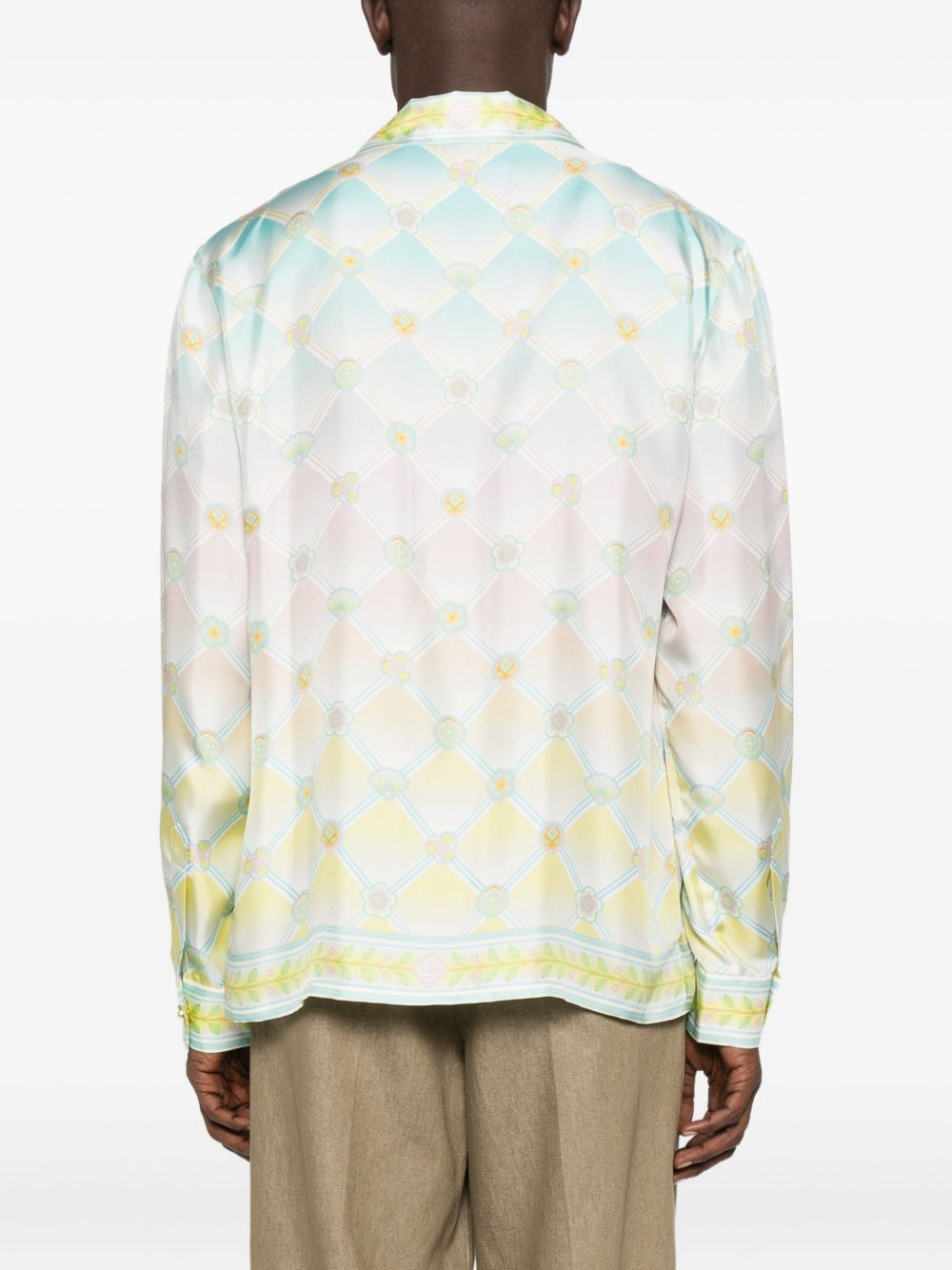 Candy Icons-print silk shirt - 4