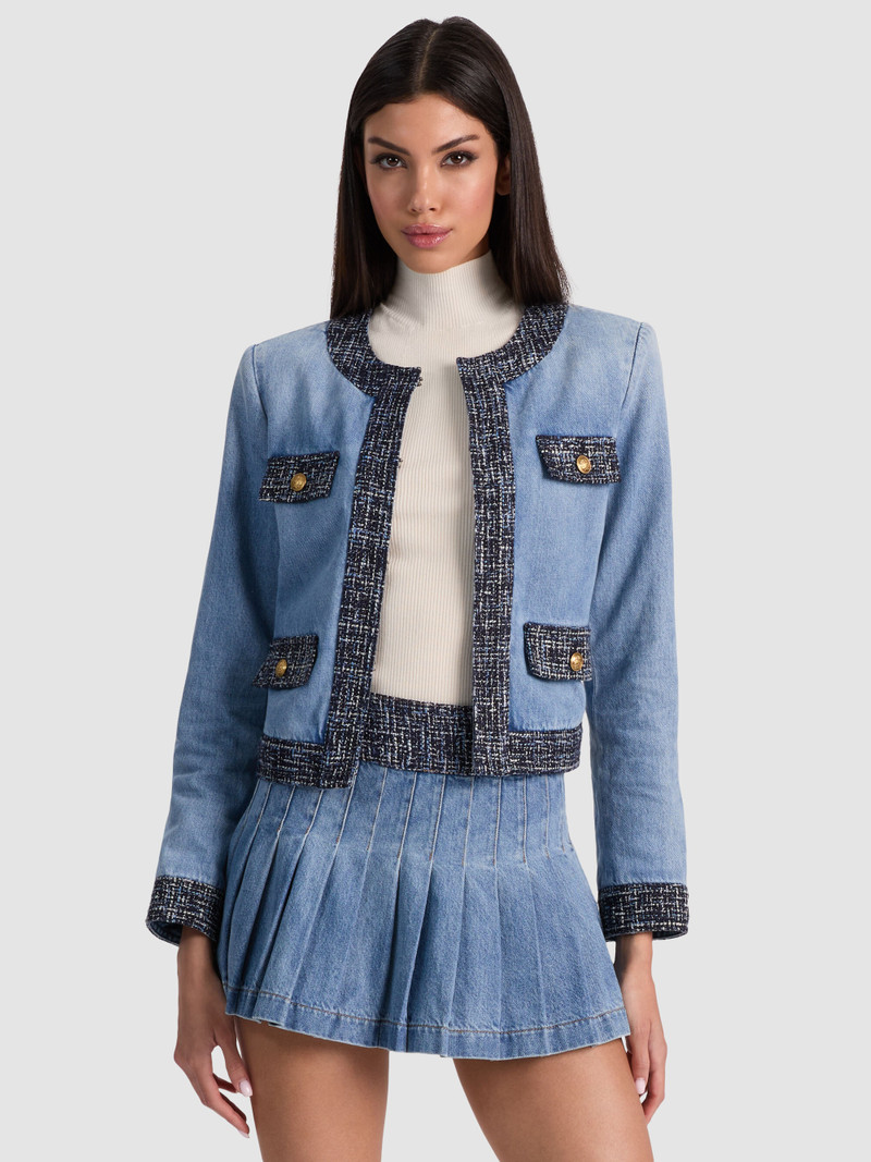 LANDON CROPPED DENIM JACKET 2