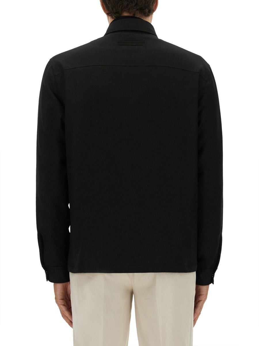 Zegna Men Wool Shirt - 3