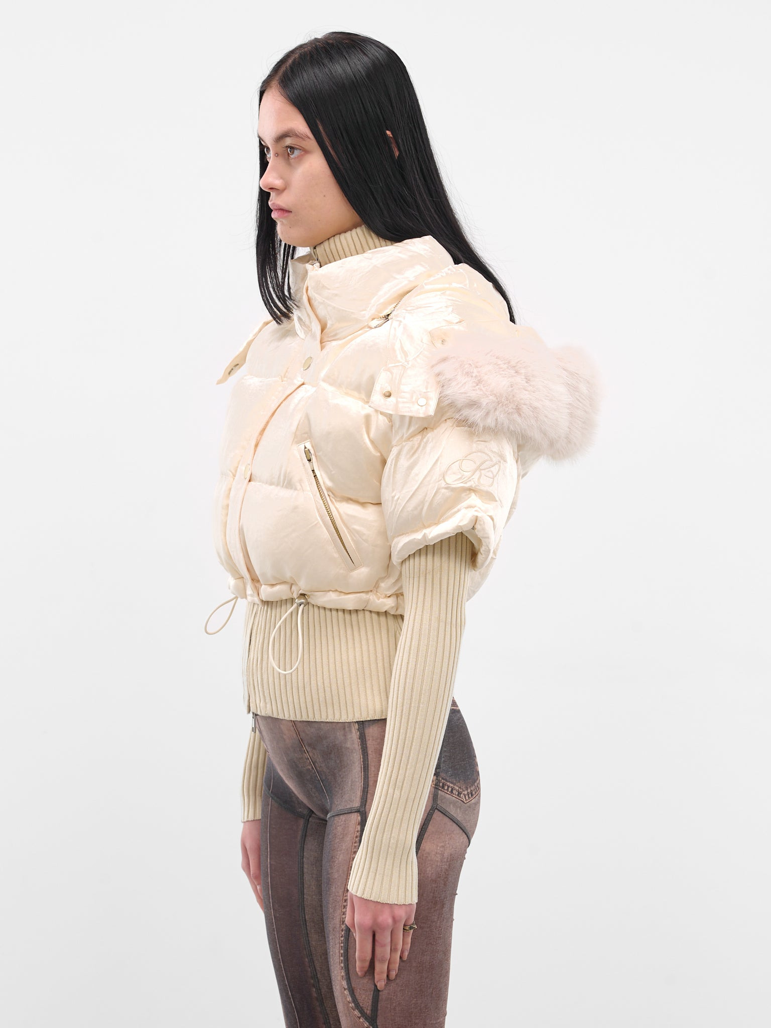Ecru Mabel Layered Puffer Jacket - 2