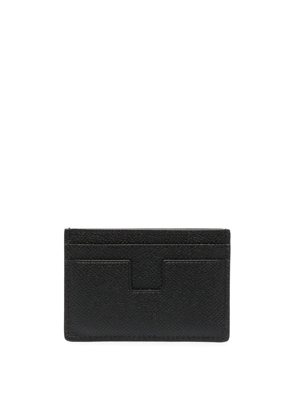 small grained texture leather cardholder - 2