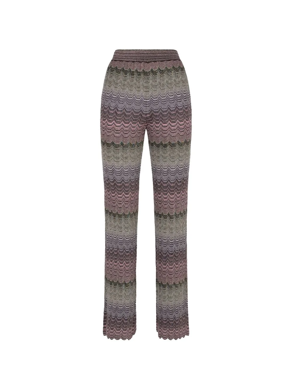 zig zag-pattern trousers - 1