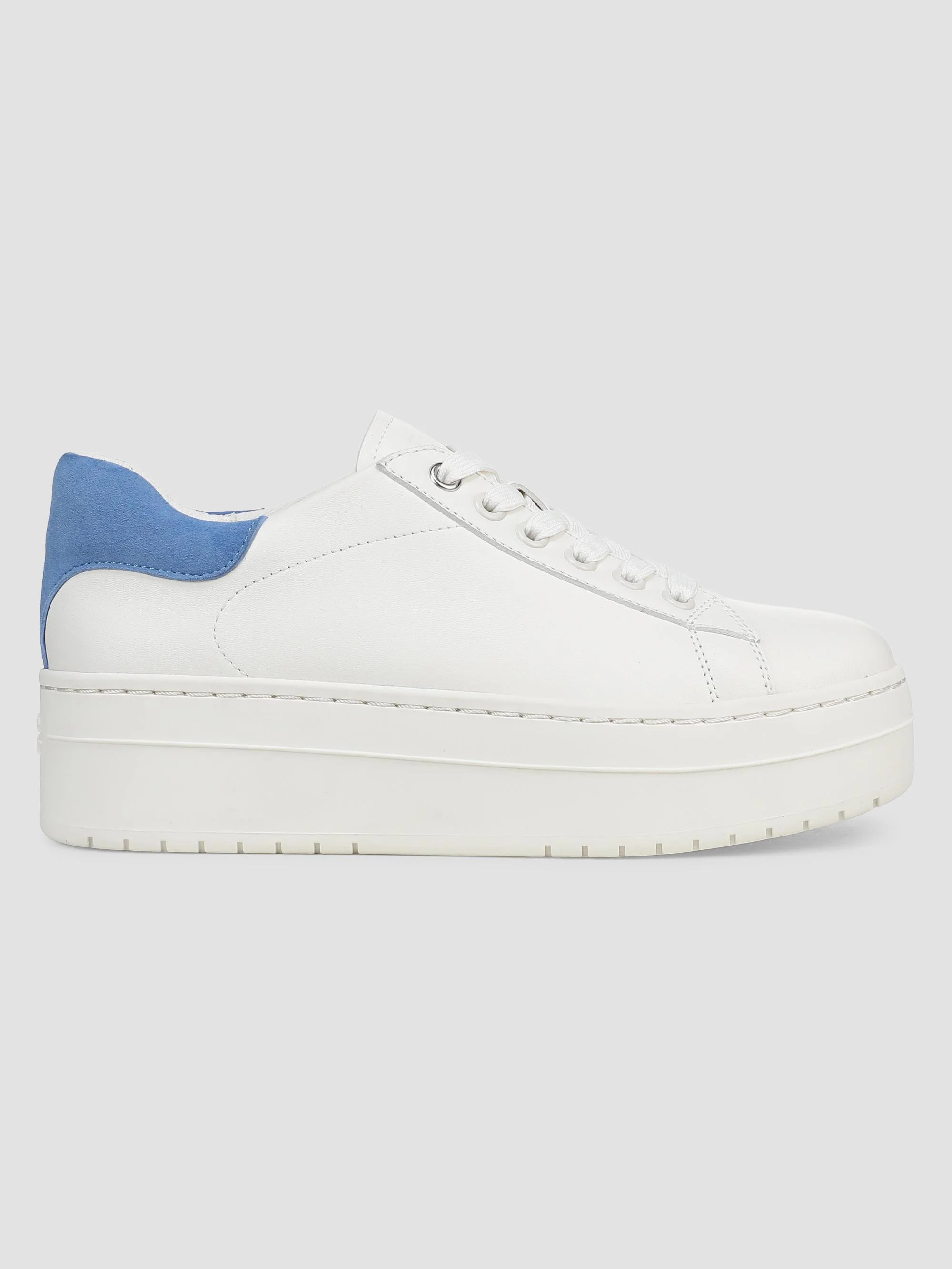 Women's Naomi 50MM Leather Platform Sneakers - White Granada Sky - 1