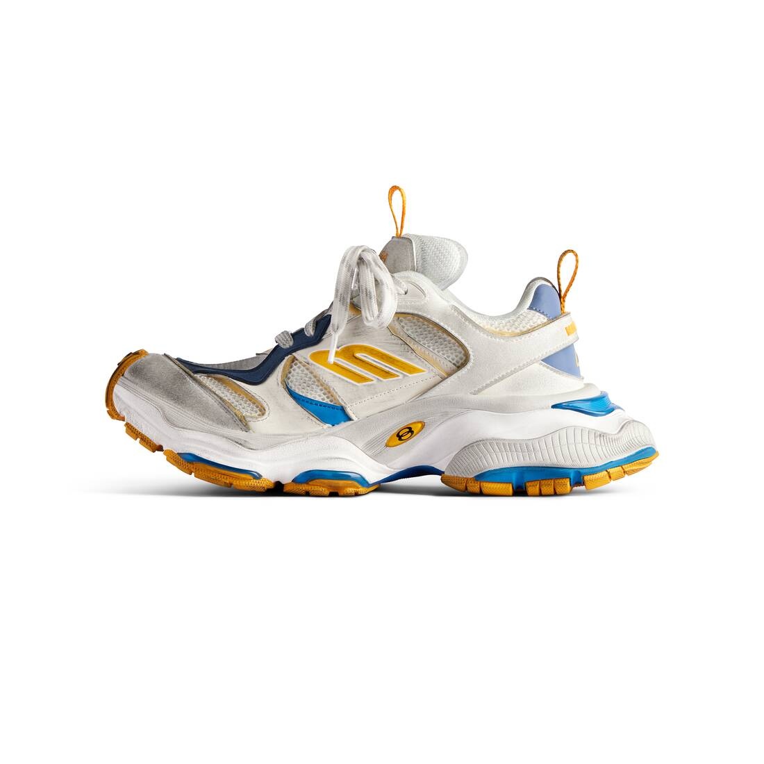Men's Cargo Sneaker  in White/grey/orange/blue - 4