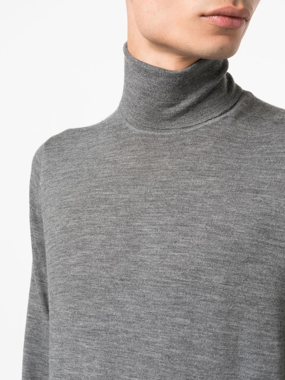 wool-cashmere roll-neck jumper - 5