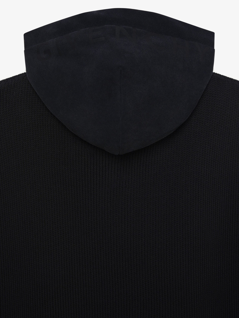 CUT & LAYER HOODIE IN WOOL AND COTTON 6