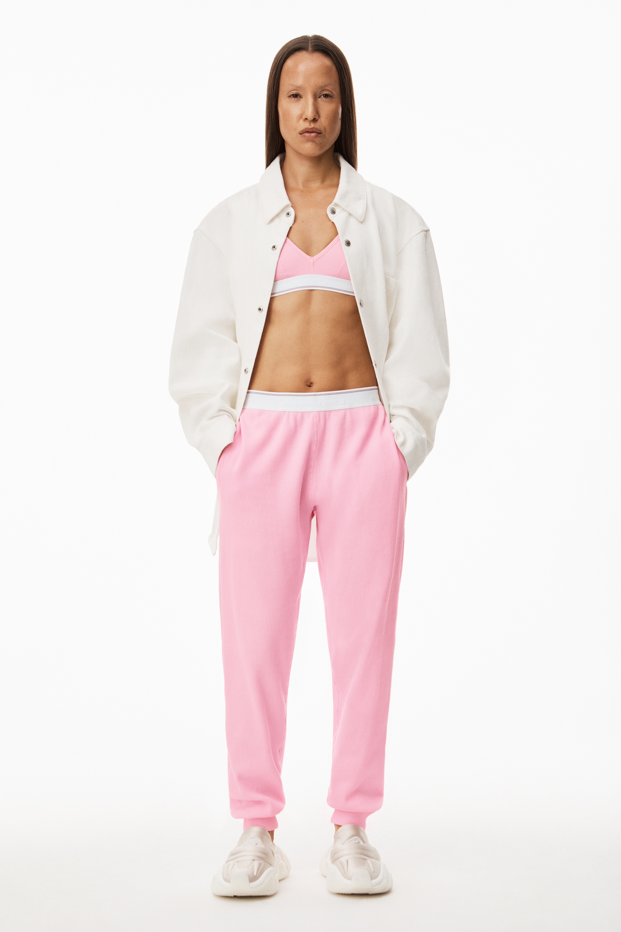 UNISEX JOGGER IN COTTON WAFFLE THERMAL - 6