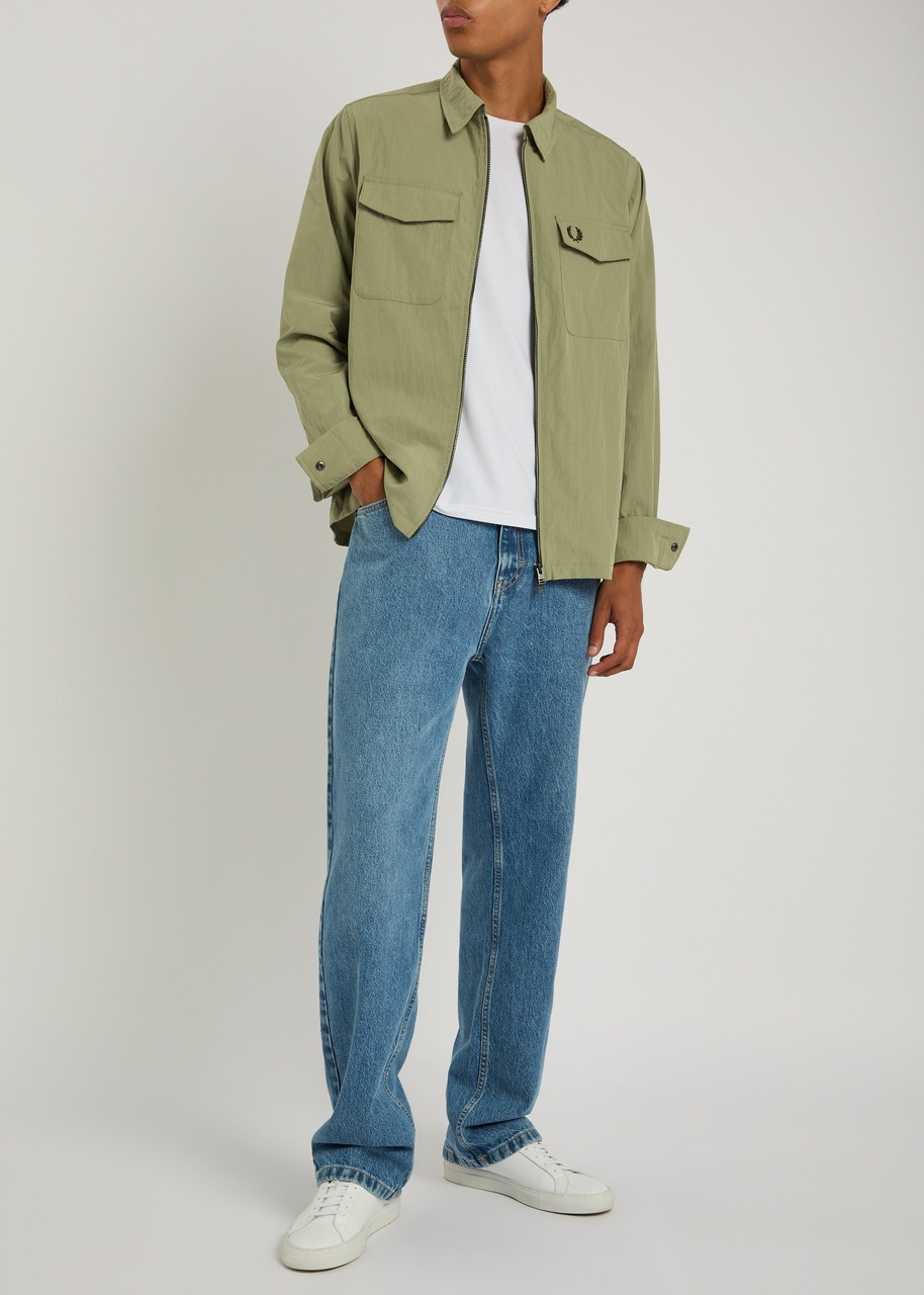 Fred Perry Logo-embroidered Crinkled Shell Overshirt - 4