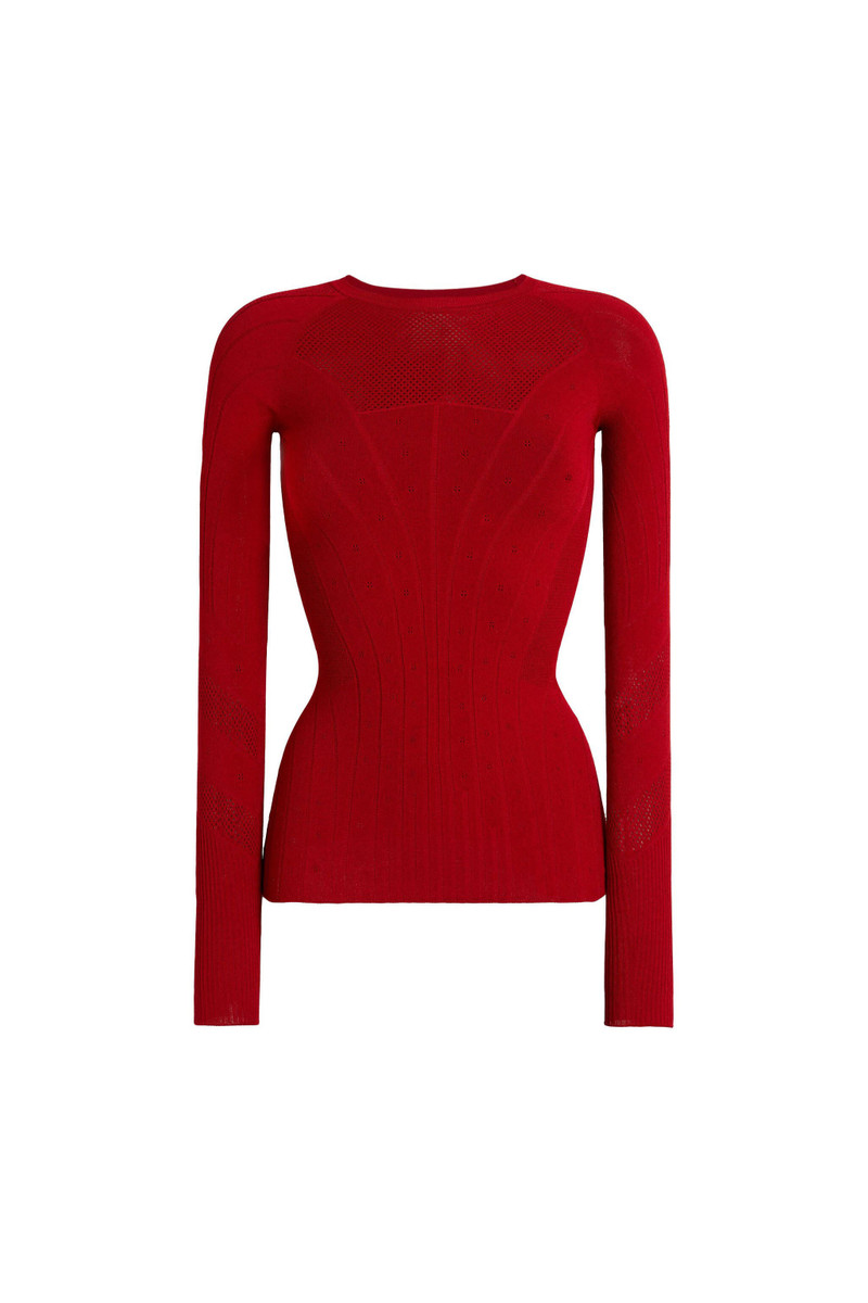 Long-sleeve jersey top 1