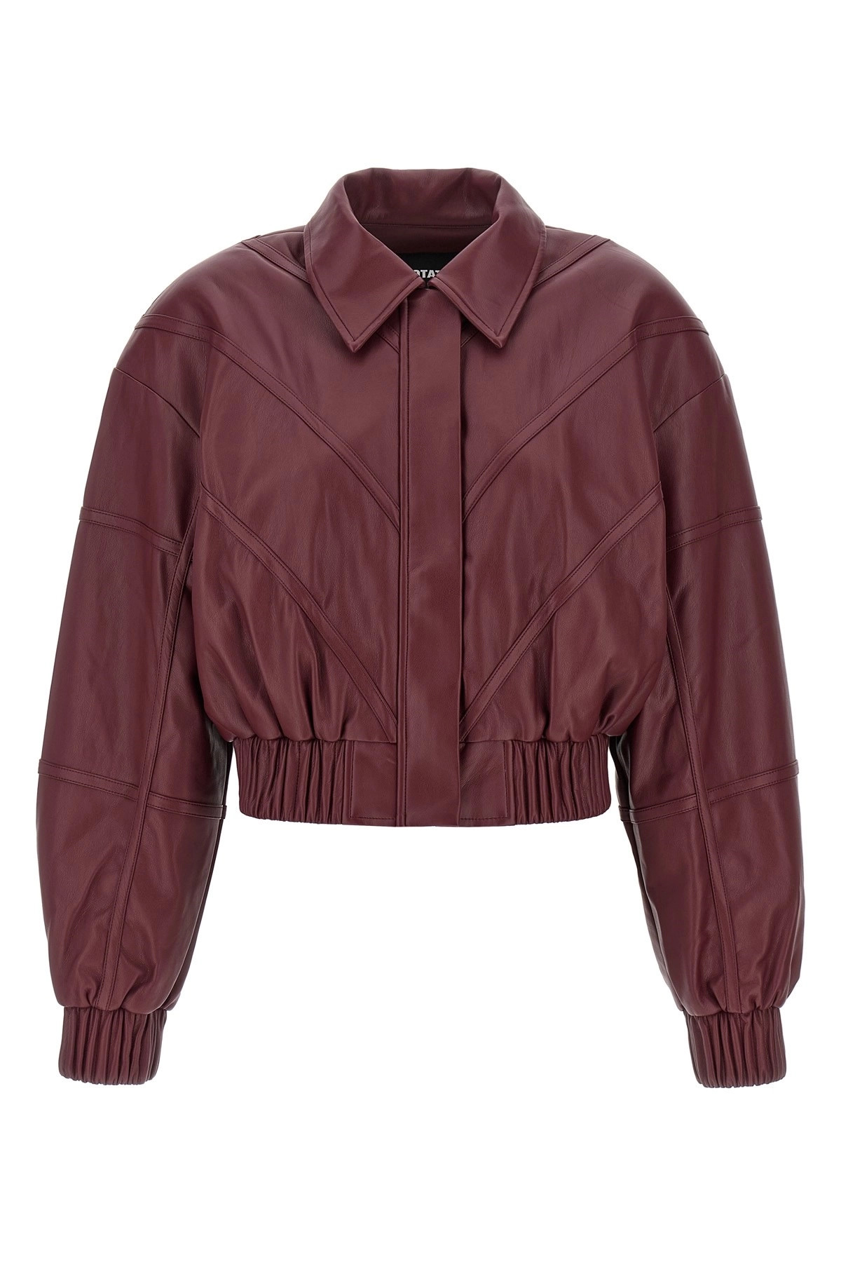 Leather effect bomber jacket - 1
