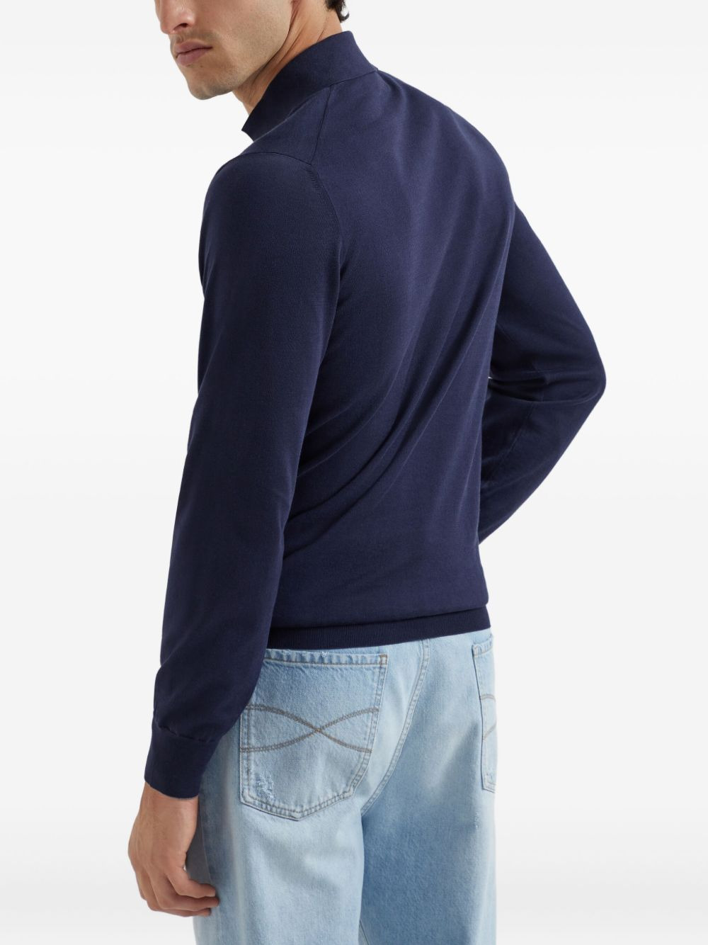 cotton polo sweater - 4