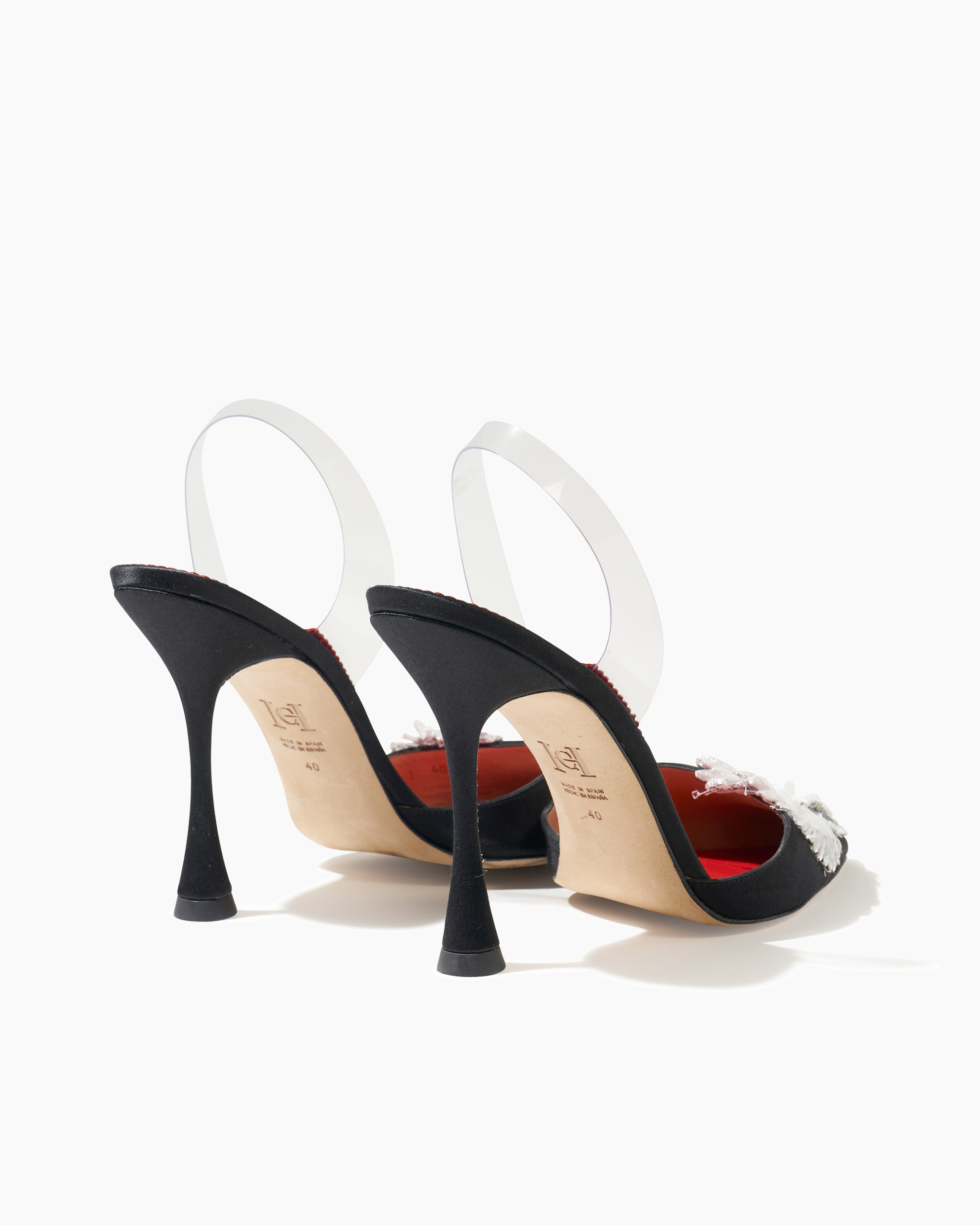 Embellished Kitten Heel Mule - 4