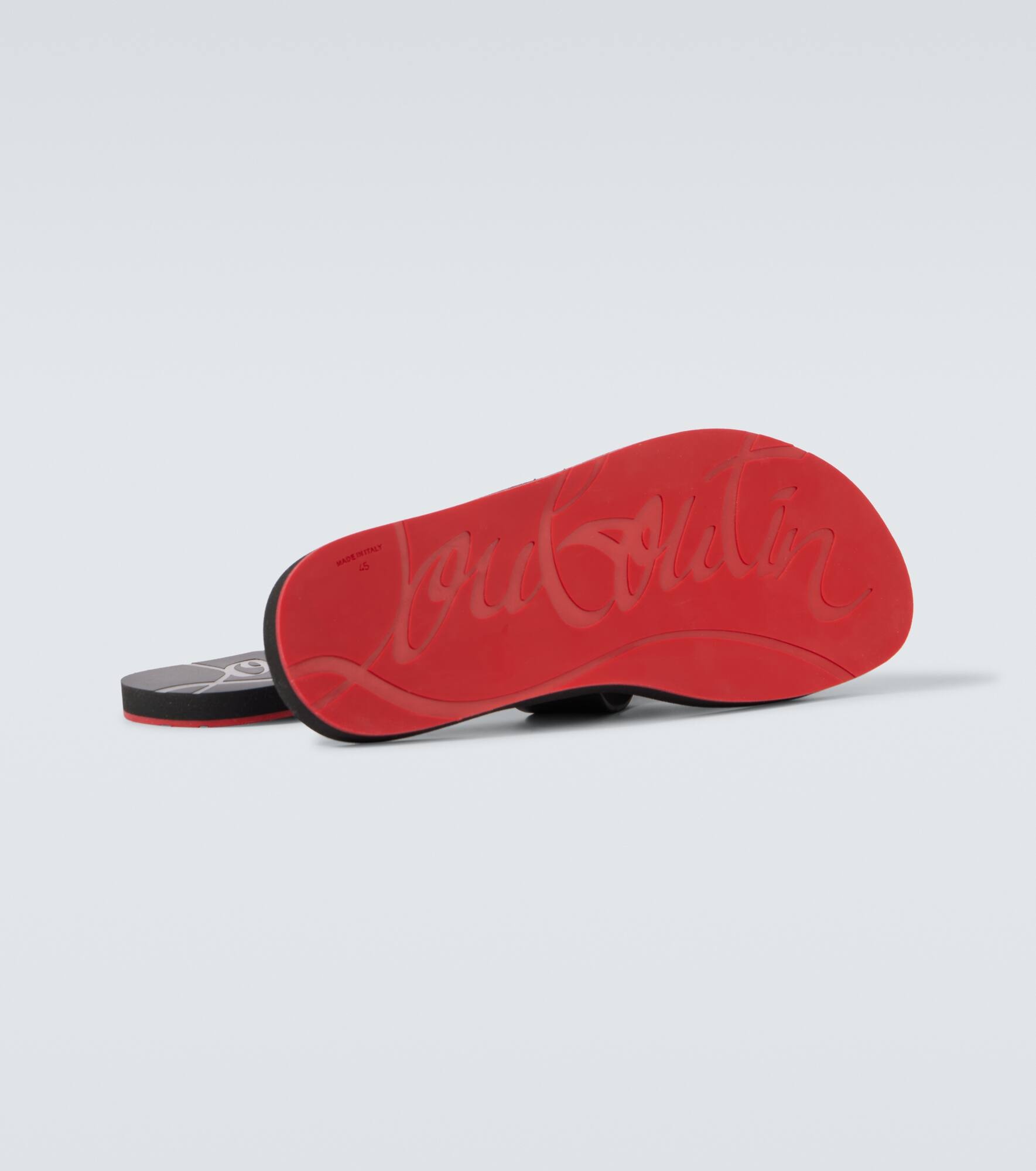 Loubi Cross rubber slides - 7