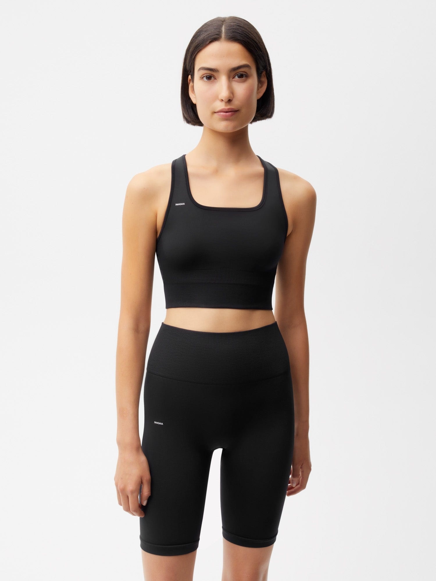 Women’s Plant-Stretch Longline Sports Bra - Black - 2