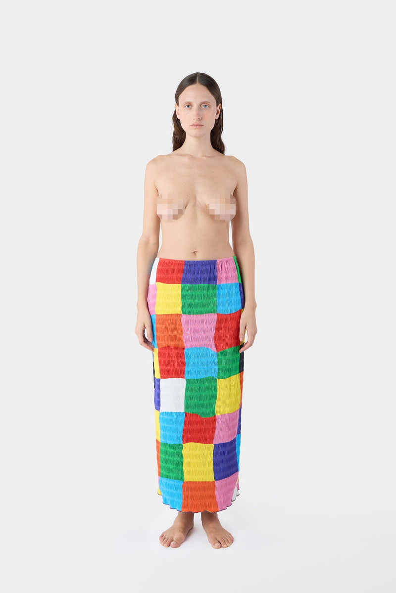 DAMA FRISE' LONG SKIRT / multicolor 1