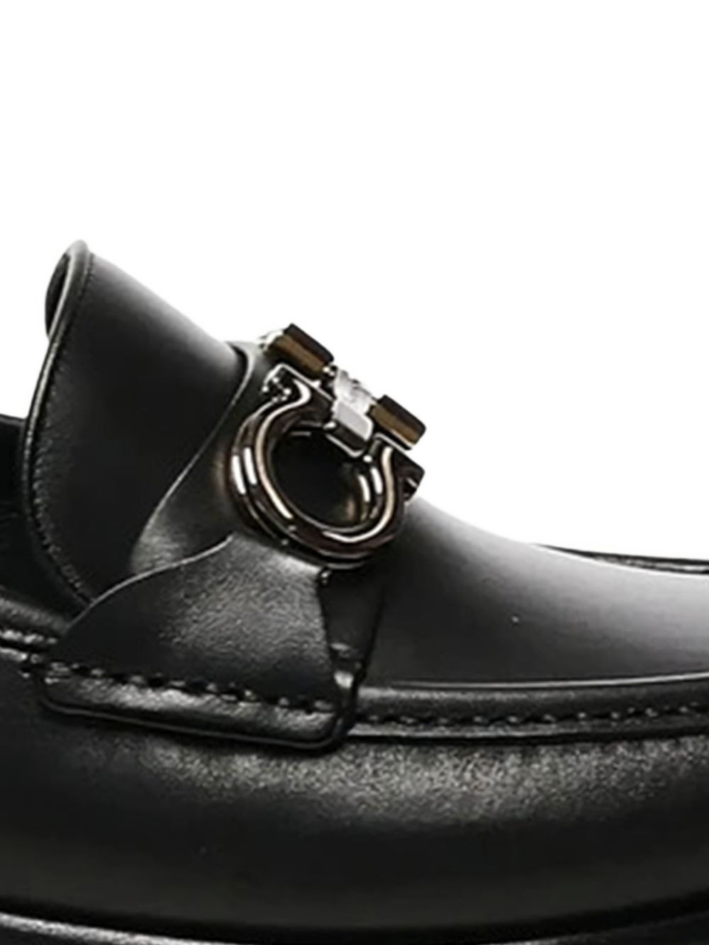 Gancini-detail leather loafers - 4