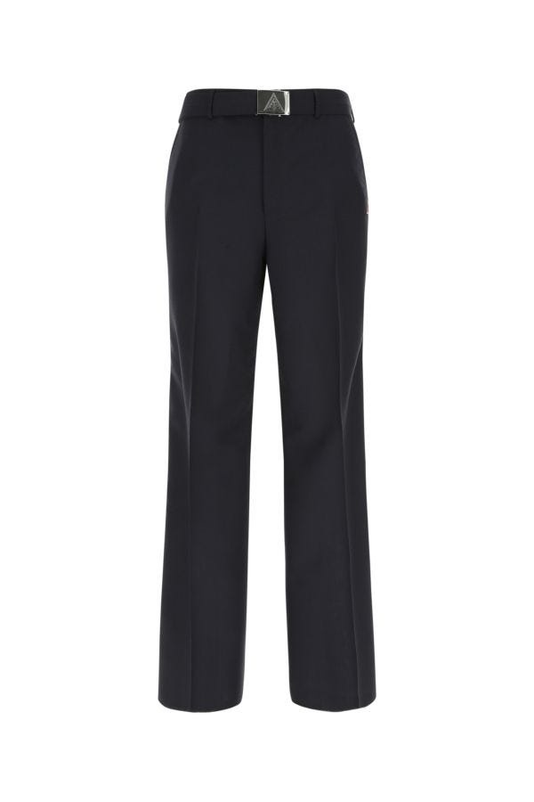 Midnight blue belted trousers - 1