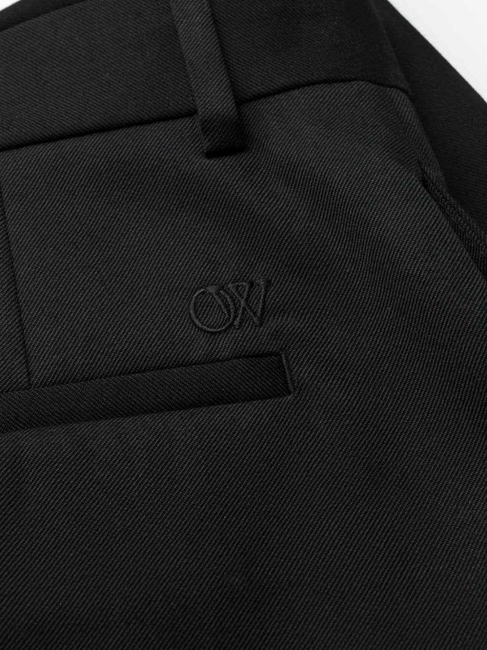 straight-leg wool trousers - 6