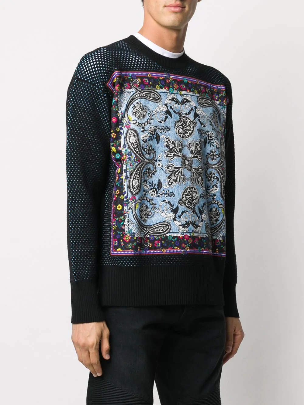 paisley print jumper - 3