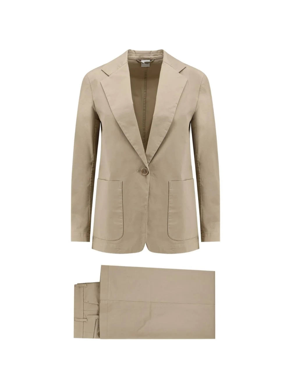 buttoned pocketed suit - 1