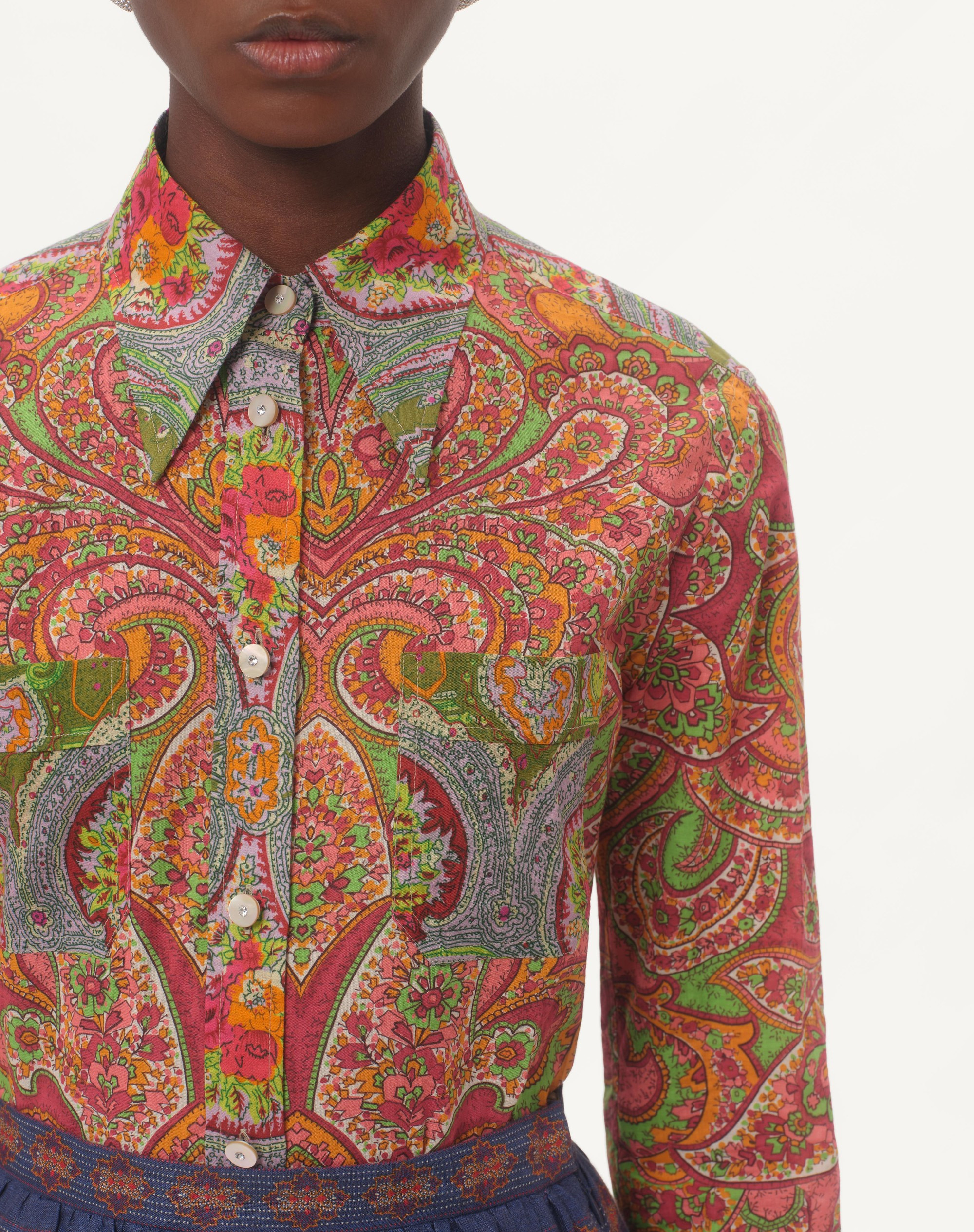 SHIRT IN MUSSOLA CACHEMIRE VOYAGE IMAGINAIRE - 4