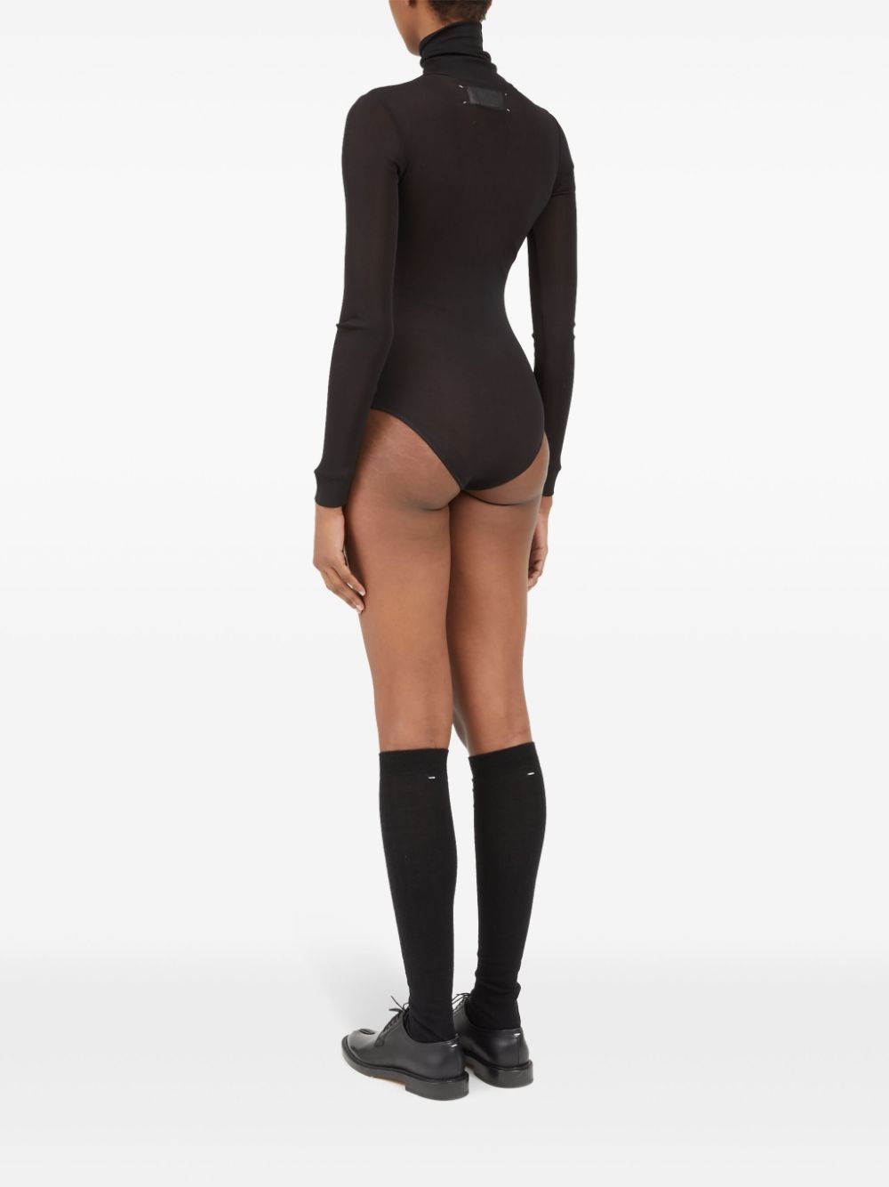 roll-neck long-sleeve bodysuit - 5