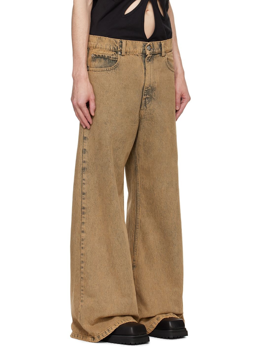 Brown Oversized Jeans - 2