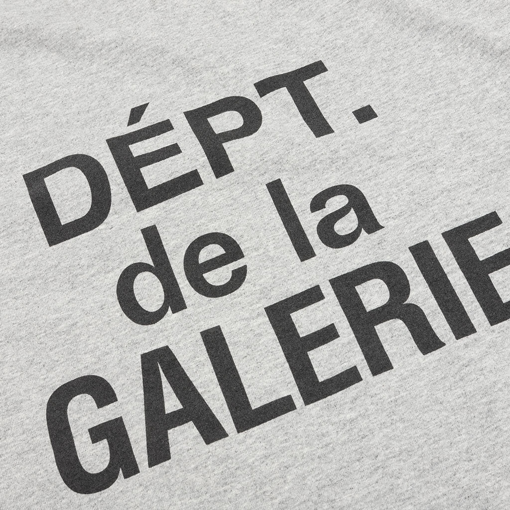 FRENCH COLLECTOR L/S TEE - HEATHER GREY - 3