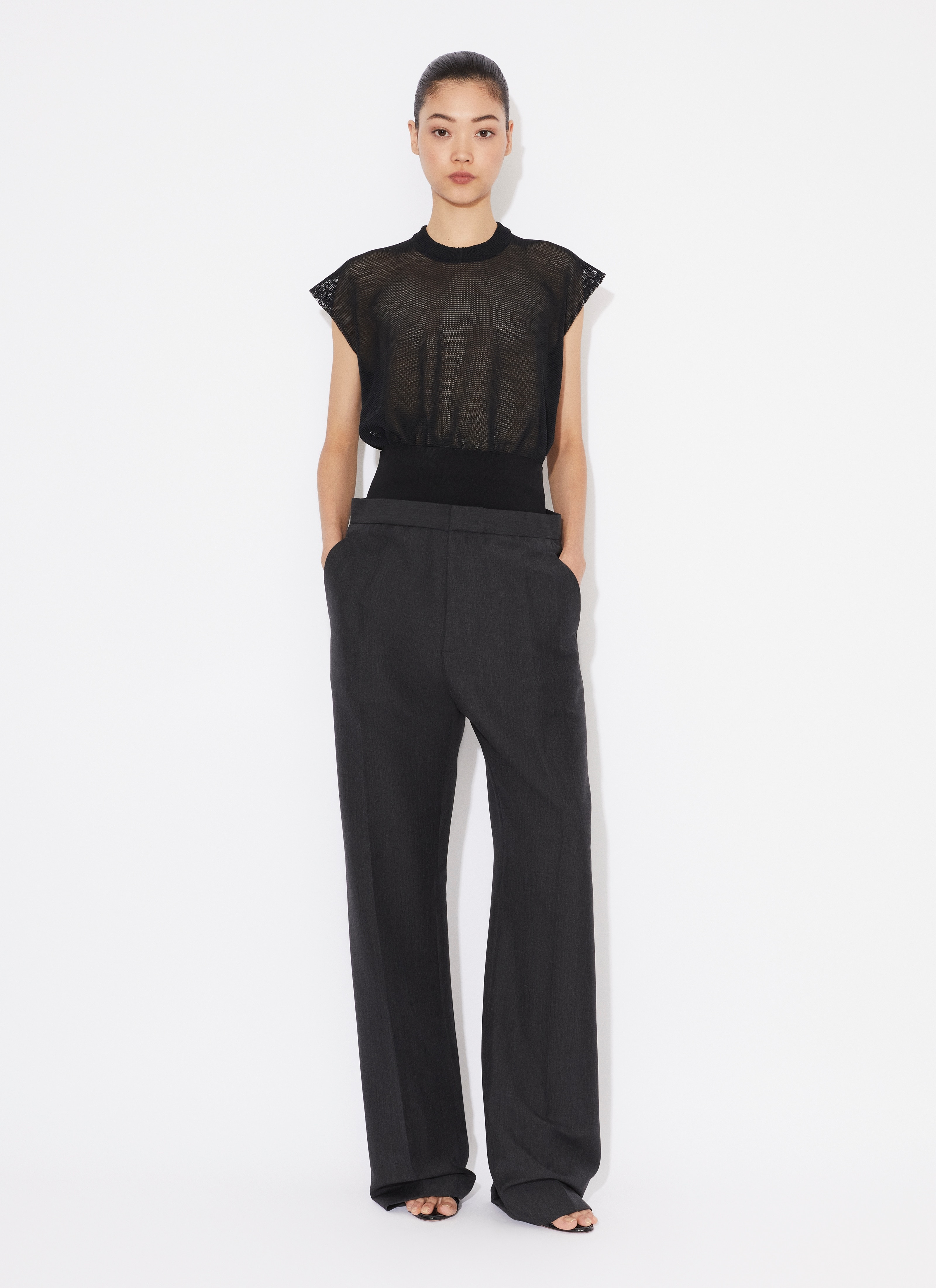 BODY T-SHIRT IN FLOWY KNIT - 2