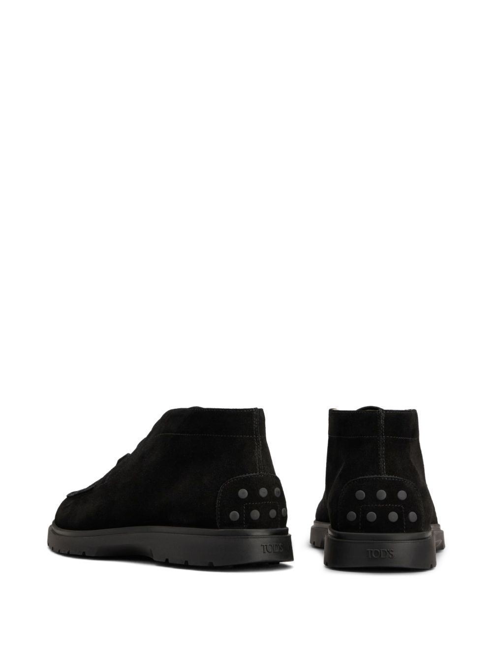 lace-up suede desert boots - 3