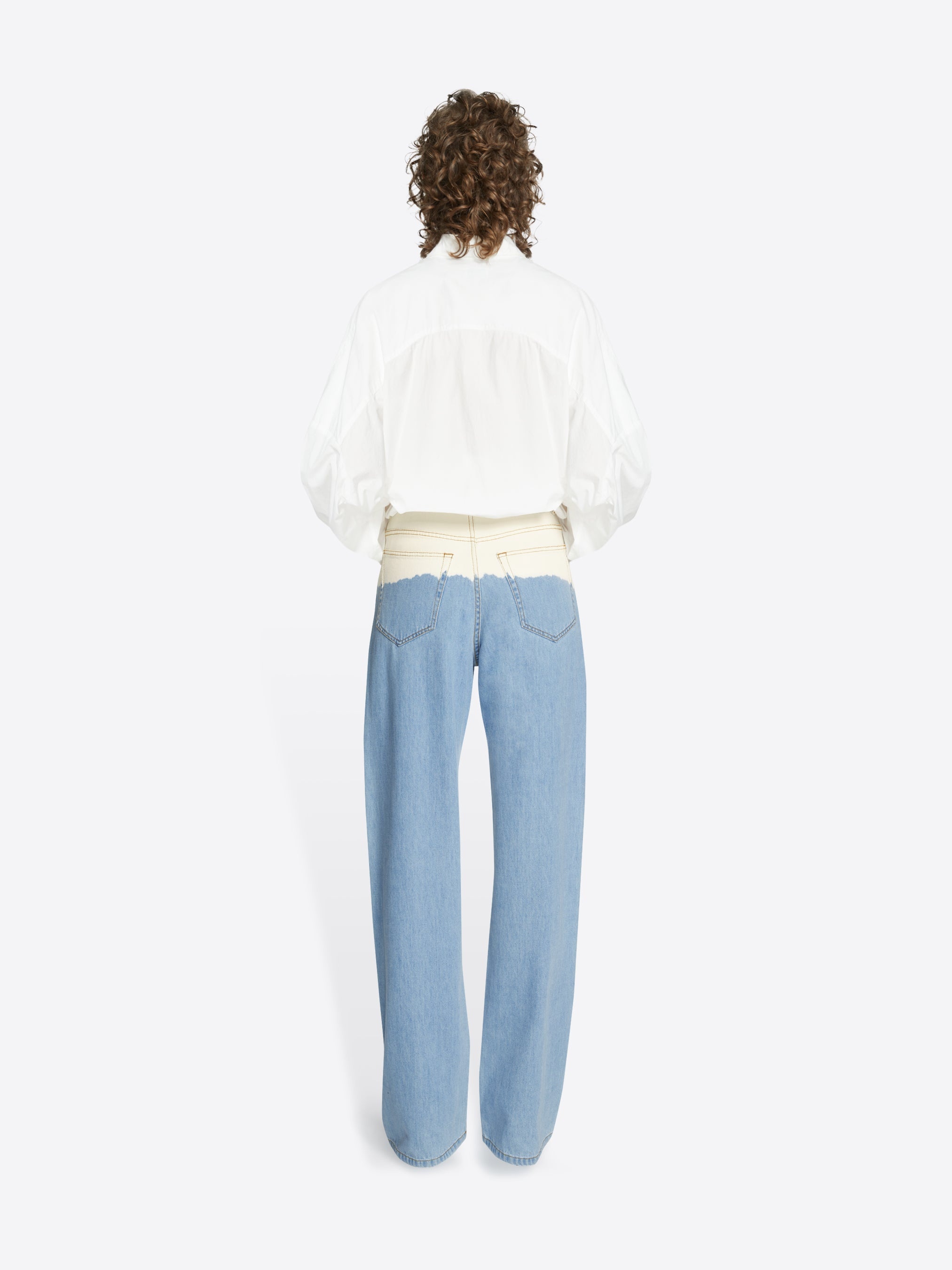 WIDE BLEACH JEANS - 4