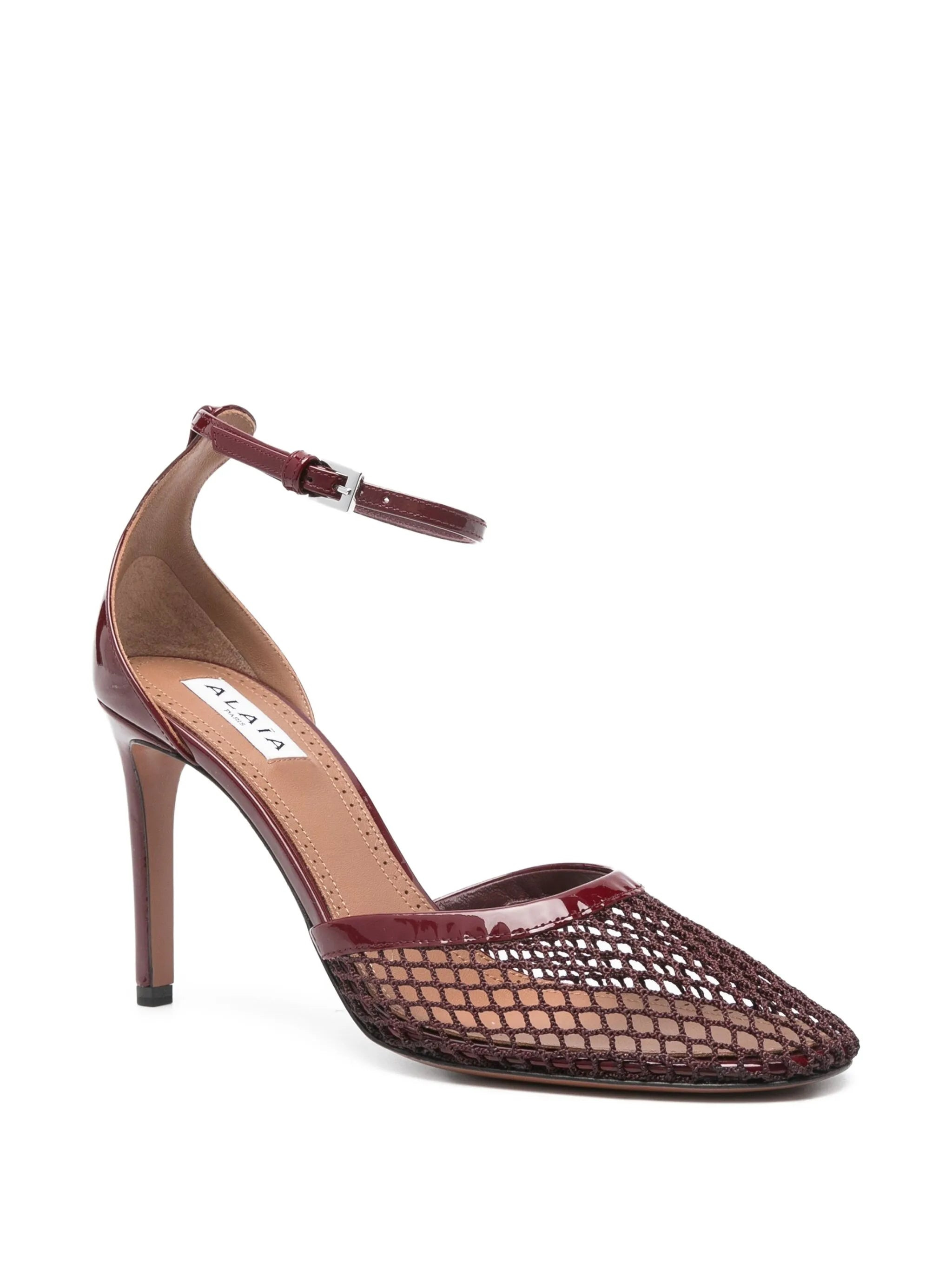 Alaïa 90mm Ankle-strap Mesh Pumps - 4
