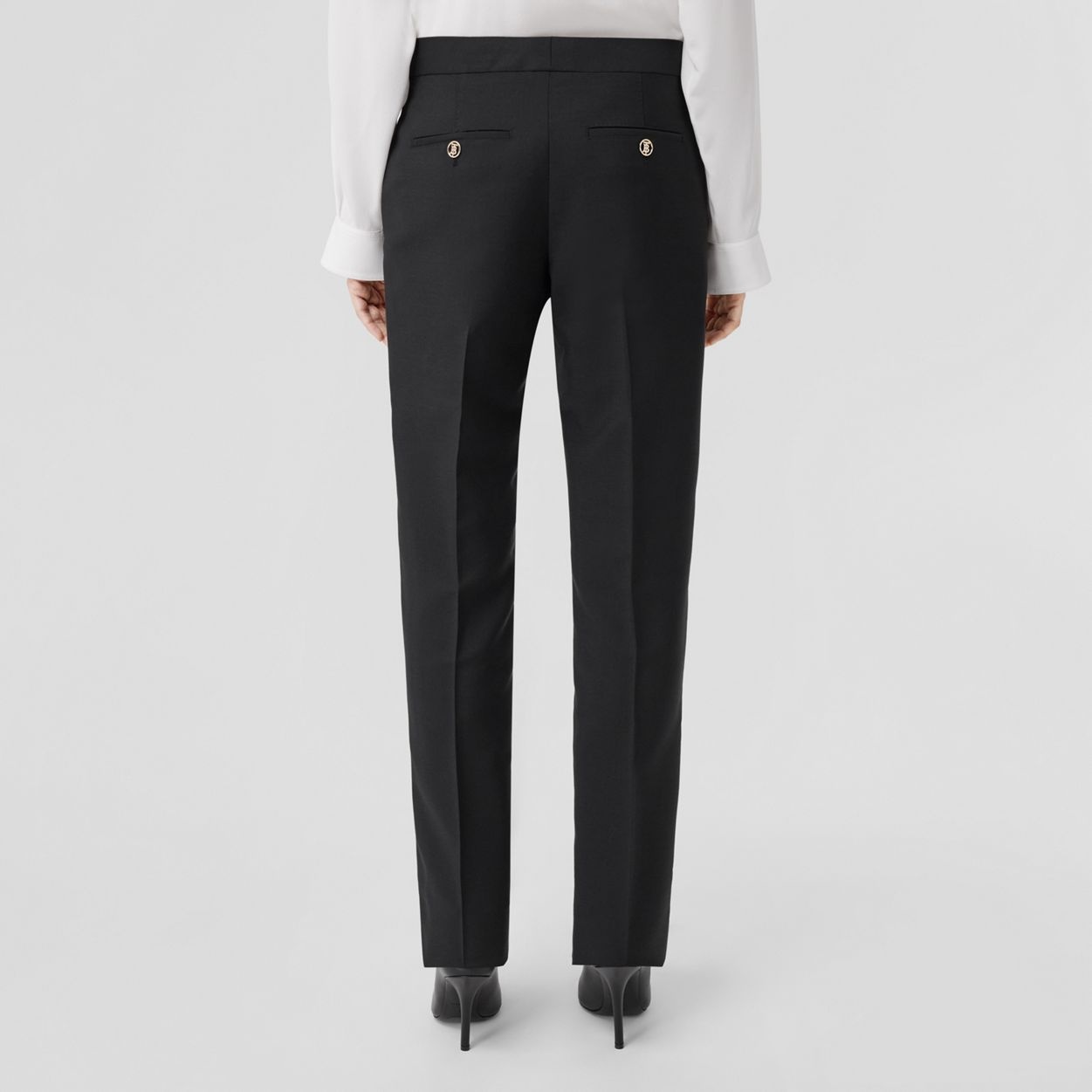 Mohair Wool Tailored Trousers - 4