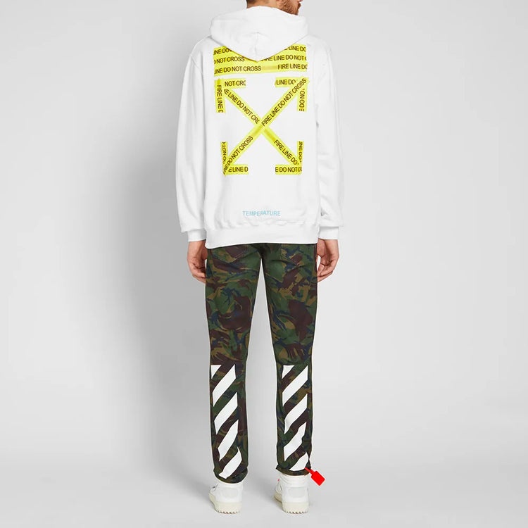Off-White Yellow Arrow Printing Loose White OMBB029S180030240160 - 5